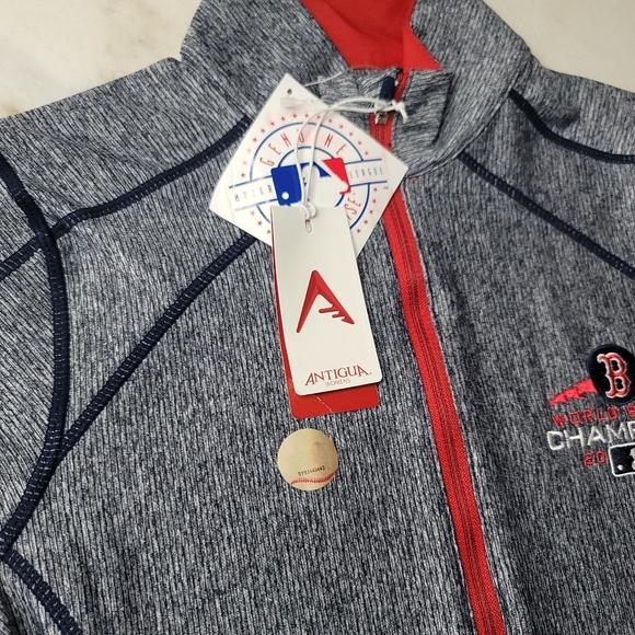 Women's Boston Red Sox Antigua 2018 World Series Champion 1/4-Zip Pullover Small - Picture 3 of 7